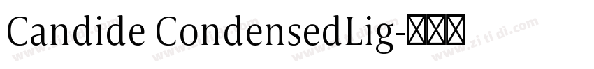 Candide CondensedLig字体转换